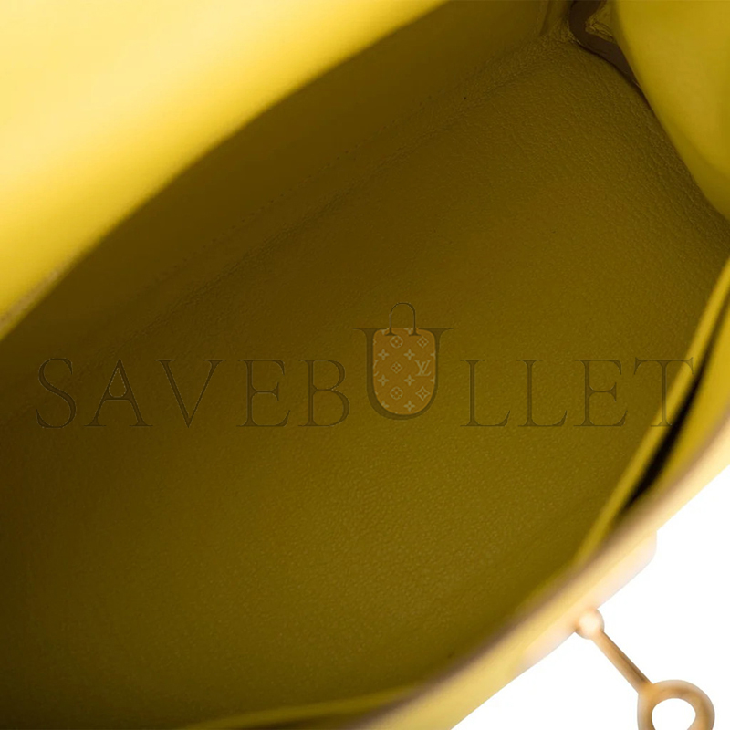 H**me5 kelly 28 lime evercolor gold hardware (28*22*10cm)